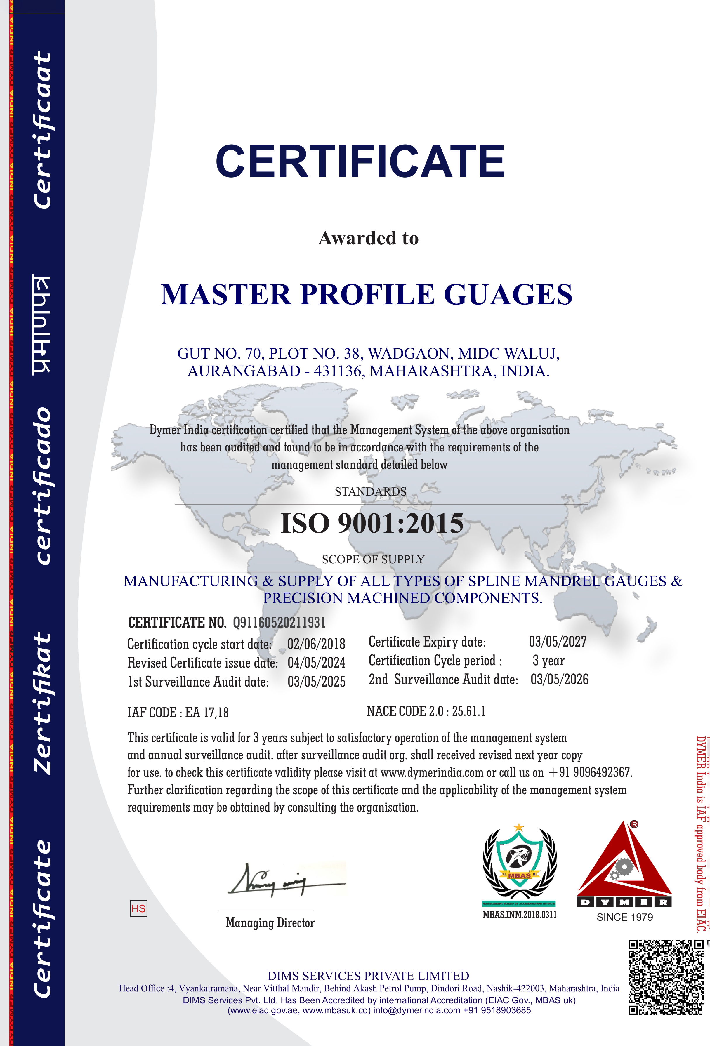 ISO Certificate